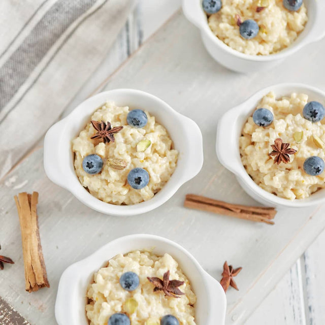 Sticky Chai Rice Puddings